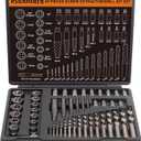 49PCS Screw & Bolt Extractor Set with Left Hand Drill Bit Set, Multi-Spline Easy Out Broken Bolt Remover Tools for Damaged Stripped Rounded-Off Bolts, Socket Screws, Nuts, Studs, and Fittings