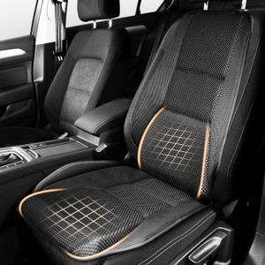 Car Seat Cushion - Memory Foam Car Seat Pad with Breathable Mesh, Relief Back Pain, Universal Fit, Easy to Install, Cushion Set for SUV/Truck Etc Black
