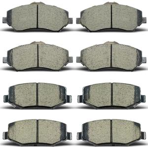 Front Rear Ceramic Brake Pads Sets Fit For 2007-2011 Dodge Nitro,For 2008-2012Jeep Liberty,For 2007-2017 Jeep Wrangler,For 2018 Jeep Wrangler JK(OE:D1273 D1274)