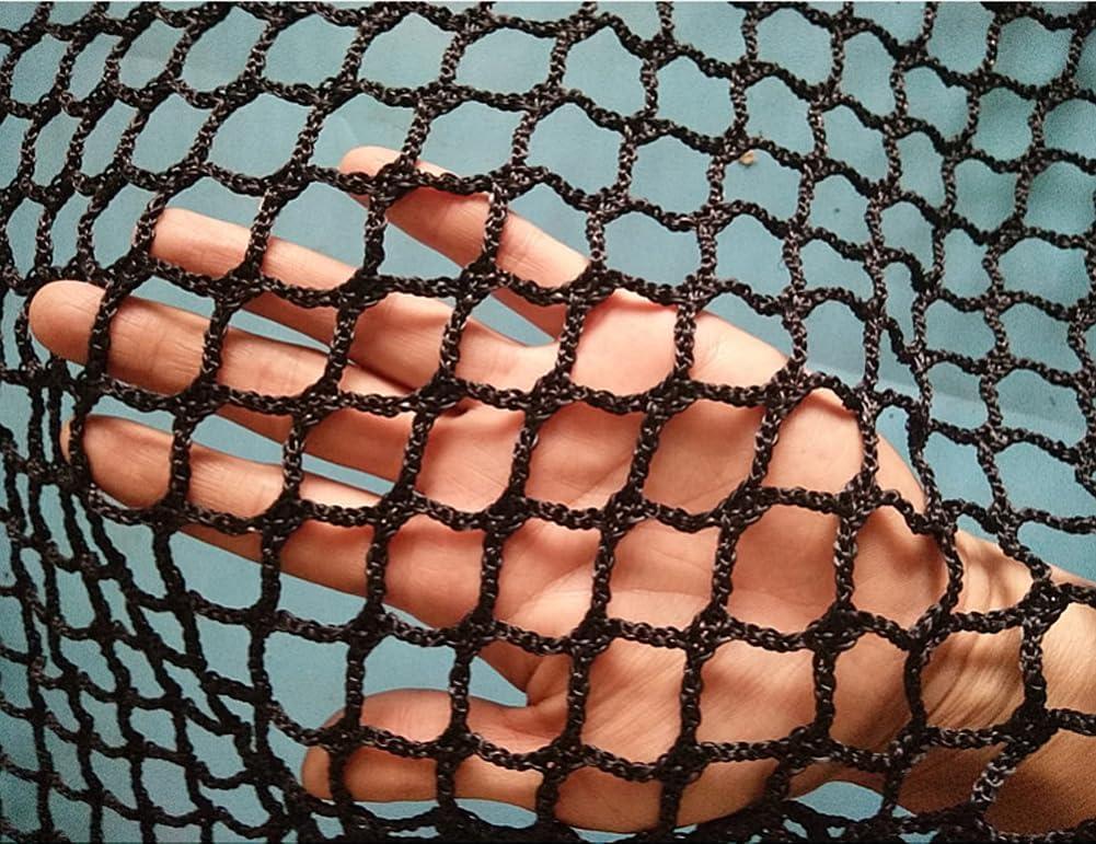 Black Safety Rope Net for Kids, Exterior Guardrail Net for Stair Balcony, Knotless Fence Protective Netting, Outdoor Terrace Decoration Grid Net (1M4M(3.3FT13.1FT), Black)