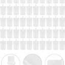 DOITOOL 50Pcs 300Ml Reusable Suction Nozzle Seal Packaging Bags Clear Plastic Drink Pouches for Soy Milk Juice Liquid Storage Portable Leakproof