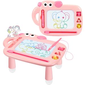 Toddler Girl Toys Age 1-2, Magnetic Drawing Board, Erasable Doodle Board Pad for Kids, Baby Early Learning Toys for 1 2 3 Year Old Girls, First Christmas New Year Birthday Gifts for Girls Boys