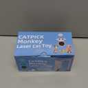 Interactive Cat Toys for Indoor Cats: 2 in 1 Laser Pointer Cat Toy with Automatic Flying Bird & Mouse Wand, Smart Motion Mode Adjustable Speed, USB Rechargeable Safe for Bored Kittens and Adult Cats (White)