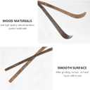 Angoily Bamboo Matcha Spoon 7 Inch Eco-Friendly Chashaku Stirring Spoon for Japanese Tea Ceremony Household Use Wooden Tea Scoop