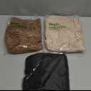 NEW YOUNG 3 Pack Leggings with Pockets for Women,High Waisted Tummy Control Workout Yoga Pants (Large-X-Large, 3 Pack Black/Mocha/Light Khaki)