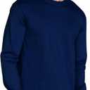 Gildan Adult Ultra Cotton Long Sleeve T-Shirt, Style G2400, Multipack (XX-Large, Navy (Pack of 72)