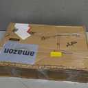 ErGear Freestanding Dual Monitor Stand for 2 Screens up to 32 inch, Heavy Duty Monitor Mount Holds Max 17.6 lbs per Arm, Height Adjustable Computer Monitor Stand for Desk, VESA 75x75/ 100x100mm, Black