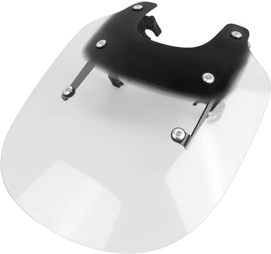 Motorcycle Windscreen Windshield Compatible with Harley Nightster 975 RH975 RH 975 2022-2026 Nighster 975 Special RH975S 2023 2024 2025 2026 PC Windscreen Double Bubble (Long-black)