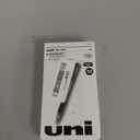 uni-ball Signo GRIP Gel Pen, Stick, Medium 0.7 mm, Black Ink, Silver/Black Barrel, Dozen,  Dozen
