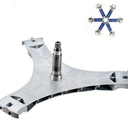 QRInnovations Flange Shaft Compatible with Samsung Washer DC97-16509B DC60-00096A (6 Screws)