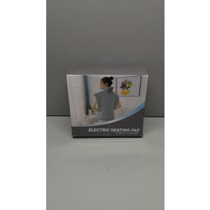 Heating Pad for Neck, Shoulders and Back, 24"x37" Large Weighted Electric Heated Pad with 9 Heat Settings & 4 Timer Options, Auto Shut-Off, Machine Washable Grandmother Birthday Christmas Women Gift (Gray)