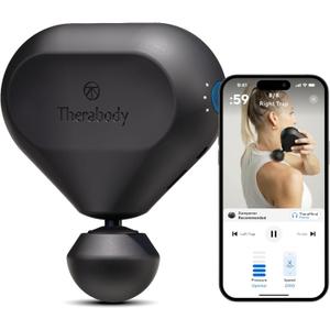 TheraGun Therabody Mini (2nd Generation) - Handheld Deep Tissue Percussion Massage Gun & Compact Personal Massager for On-The-Go, Portable Muscle Pain Relief in Neck, Back, Leg, Hand,Shoulder (Black)