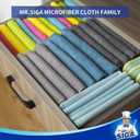 MR.SIGA Microfiber Cleaning Cloth, Pack of 24, Size:12.6" x 12.6" (Yellow/Green/Pink/Blue)