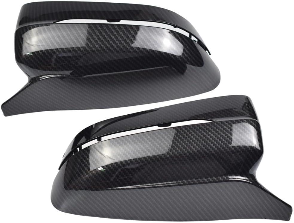AJHLJ Carbon Fiber Rearview Mirror Cover Side Mirror Caps for BMW 3 4 5 7 8 Series G20 G21 G22 G23 G26 G30 G31 G11 G12 G14 G15 G16 2017-2021 (Carbon Fiber)