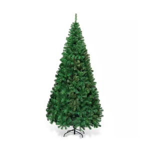 7 ft. Green PVC Hinged Xmas Pine Artificial Christmas Tree
