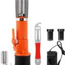 Electric Fish Scaler Remover, Powerful Fish Scraper Cordless Fish Scale Cleaner Set Rechargeable Automatic Fish Scaler Scraper Waterproof (2 Batteries & 2 Cutter Heads)