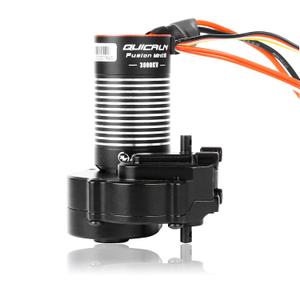 UTB18 Motor Transmission with Hobbywing QUICRUN Fusion Mini16 3000KV Brushless Motor ESC Combo 2in1 FOC System for Axial UTB18 Capra 4WD & 4WS Upgrades 1/18 RC Crawler