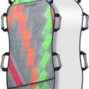 Foldable Snow Sled, Fits 2 Children or 1 Adult, Lightweight and Portable, Strong and Durable, Sturdy Fabric Stitching, Handles with Steering, Kid's Winter Fun 45"18"