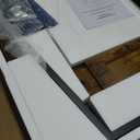 Armocity 4-Tier AV Media Stand with Power Strips, Stereo Stand with LED Lights, Audio Tower Rack with Adjustable Shelves, Small Entertainment Center, 30'', Rustic Brown