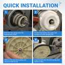 W10721967 Pulley Clutch Kit W10006384 Drive Belt W10528947 Basket Hub by BlueStars - Compatible with Whirlpool Kenmore Maytag Washers (W10721967 Splutch Cam Kit (no belt))