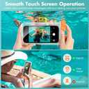 UNBREAKcable Waterproof Phone Pouch-2 Pack IPX8 Waterproof Phone Case for iPhone 16 15 14 13 12 Pro Max & Samsung S25 S24-Dry Bag & Travel Essentials for Beach, Pool, Kayak & Cruise-7" Orange + Purple