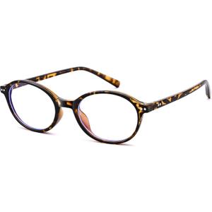 COASION Retro Oval Glasses for Women Men - Small Round Blue Light Blocking Glasses Vintage Nerd Eyeglasses (Tortoise)