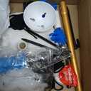 Balloon Arch Stand Kit 9.35FT & 6FT with Base Half Curve Balloon Arch Frame for Parties, Reusable Sturdy Floor Standing Holder for Balloon Garland Decoration (White)