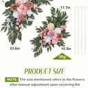 Wedding Arch Flowers Set of 2, Artificial Flowers for Decoration for Wedding Ceremony Backdrop, Wedding Floral Arrangement for Arch, Wedding Welcome Signs, Reception Decor (Dusty Rose)