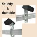 ZLY 4 PCS 8" Heavy Duty Boat Trailer Bunk Brackets,4 PCS Galvanized Swivel Top Bunk Bracket Kit for 3"x3"2"x3",1.5"x3" Boat Trailer Crossmember , Square U-Bolts,with Hardware Set