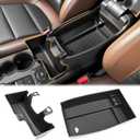Center Console Organizer Compatible with 2021-2025 Ford Bronco Sport/2020-2025 Ford Escape Hanging Armrest Box Arm Rest Storage Tray for Bronco Sport/Escape Accessories(Hanging+Armrest Tray)
