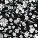 Hicarer 800 Pieces Diamond Decorations Acrylic Diamond Table Scatter Crystals for Table for Vase Fillers Party Decorations(12, 8, 6, 3, 2mm,Clear)