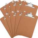 HERKKA 10 Pack Hardboard Office Clipboards - A4 Letter Size, ECO Friendly