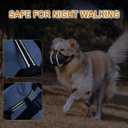 Dog Muzzle, Soft Mesh Muzzle for Large Medium Sized Dogs, Reflective Adjustable Lightweight Dog Muzzle for Scavenging Biting Grooming Chewing Vet Visit, Allows Panting Drinking, Medium