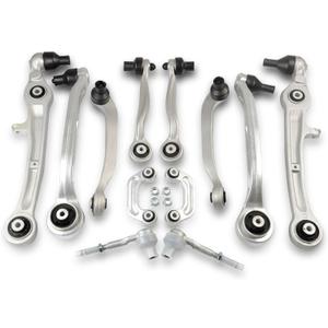 12pcs Front Side Control Arm Ball Joint Tie Rod Sway Bar Kit for Audi A6 2006-2010, for Audi A6 Quattro 2005-2011, for Audi S6 2007-2010