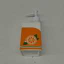 Ceramic Orange Juice Bottle Soap Dispenser, Refillable Lotion Pump Bottle for Bathroom Kitchen Dish Soap