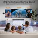 Sound Bar for Smart TV, 80W 2.0 Channel Detachable Soundbar with Optical/ARC/AUX/Bluetooth, Surround Sound System for Home Theater, Wall Mountable or Desktop TV Speaker.
