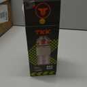 TKK 15oz Sports Water Bottles with Removable Straw Durable BPA Free Tritan Bottles Leak-Proof Water Bottles for School, Fitness, Gym, Outdoor, Grey