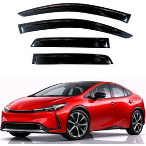 KPY Rain Guards Fit for 2023-2026 Toyota Prius, Out-Channel Window Visors Vent Wind Deflectors 4PC, Car Accessories for 23-26 Prius Prime