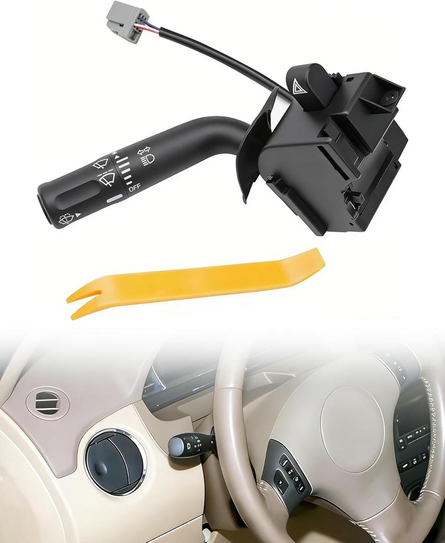 Upgraded F150 Multi-Function Turn Signal Wiper Dimmer Combination Switch Compatible with 2005-2008 F150, 2006-2008 Mark LT, Replace OE# CBS1332, 5L3Z13K359AAA, 6L3Z13K359AA, SW7388