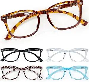 CCVOO Reading Glasses for Women/Men, Eyeglasses, Blue Light Readers for Women/Men, Computer Eye Glasses, Cheaters
 +1.25