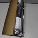 TEECK Shower Curtain Rod, 32-79 inch Adjustable Tension Spring, 1 Inch Shower Curtain Rod Tension, Anti-Slip, Rust-Proof, No Drilling, for Bathroom, Black