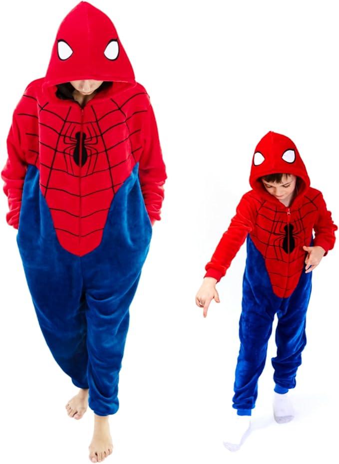 Snug Fit Adult Onesie Pajamas X-Large, Regular, Regular, Blue/Red)