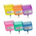 Clipper Guards Set Compatible with Andis Master, Oster Fast Feed, Andis AAC-1, GC, LCL, ML, PM-1, PM-2, PM-4, RCAC, RS-1, US-1, Size: #0 to #2 1/2(Length: 1/16" to 5/16"")