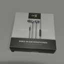 in Ear Wired Earbuds, Wired Headphones with Microphone, 3.5mm Corded Earphones with in Line Volume Controller, Black