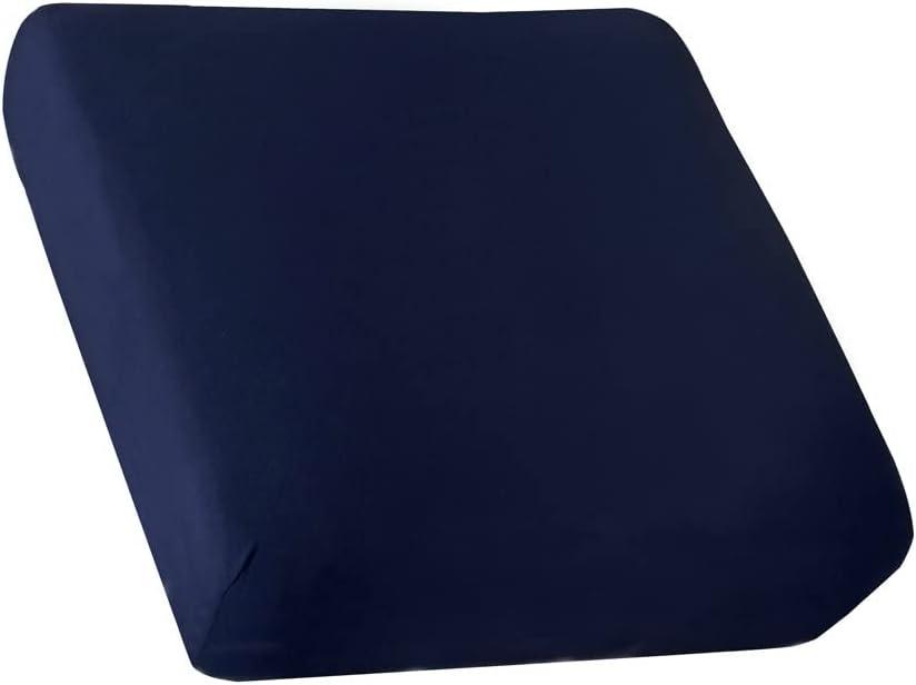 HOOBUY Waterproof Couch Cushion Cover 1pc Stretch Sofa Slipcovers Furniture Protector with Elastic Suitable for Armchair, Loveseat,3&4 Seater Sofa (1, Navy), Size 32x32"