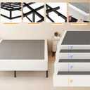 9 Inch Full Size Box Spring, 3000lbs Heavy Duty Box Spring Full Size Bed Base Metal Mattress Foundation, Easy Assembly, Noise Free
