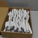 Yinkin 24 Pcs Kitchen Scrub Brush Bulk Sink Bathroom Edge Corner Cleaning Brush Right Angle Mini for Grout Household Dishwasher Tile Lines Window Track Deep Cleaning with Stiff Bristles