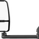Driver Side Tow Mirror Compatible with 2003-2019 Chevy Express/GMC Savana 1500 2500 3500, Left Side Manual Folding Adjustable Towing Van Mirrors Replacement