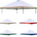 Replacement Cover Compatible with Coleman Oasis 13' x 13' Model:1606532, 2156426, 2156428 2157498, 2622040,Compatible with Core Equipment #40155,#40363,#40325,Canopy Cover ONLY, (Khaki)