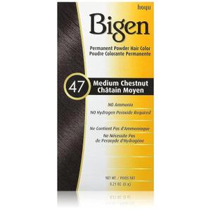 Bigen Permanent Powder Hair Color 47 Medium Chestnut, 0.21 Ounce (1)